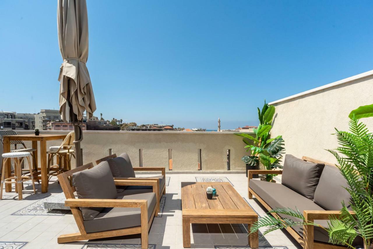 Duplex With Sea View Terrace Above The Flea Market 特拉维夫 外观 照片