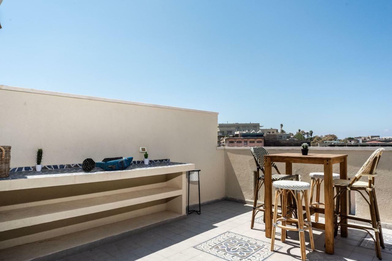 Duplex With Sea View Terrace Above The Flea Market 特拉维夫 外观 照片