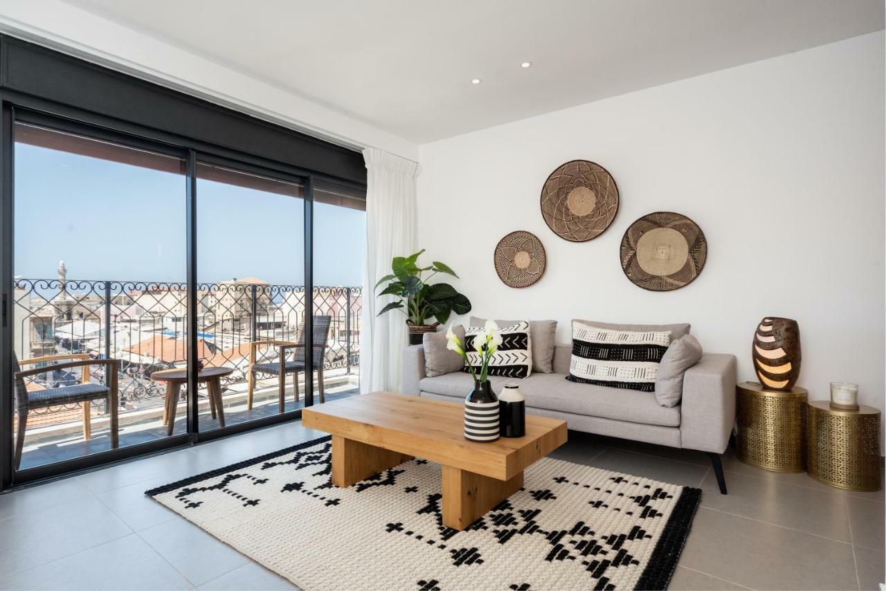 Duplex With Sea View Terrace Above The Flea Market 特拉维夫 外观 照片